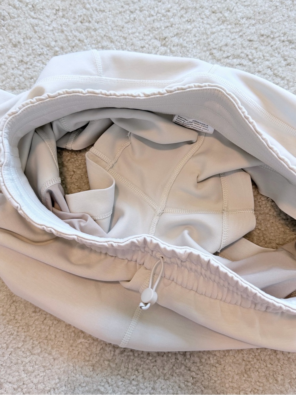 Lululemon Softstreme High-Rise 4” Shorts White Opal Size 8 Pockets - Picture 9 of 11